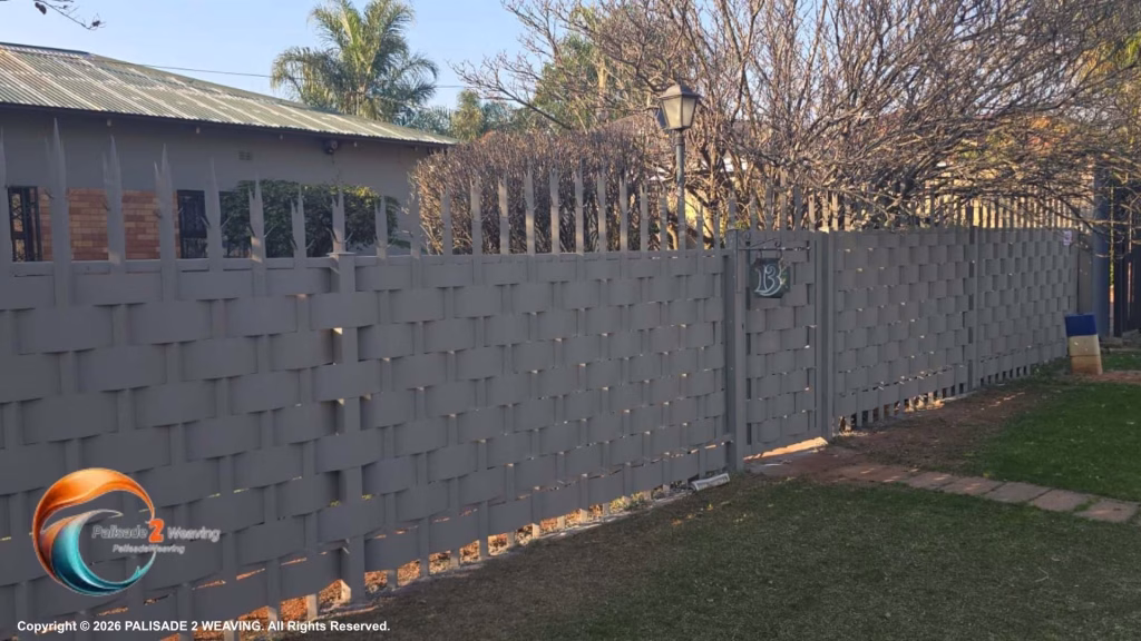 25m Cobblestone Palisade Weaving Installation in Discovery