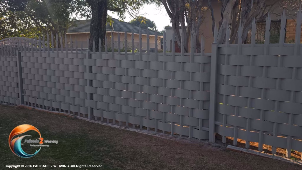 25m Cobblestone Palisade Weaving Installation in Discovery